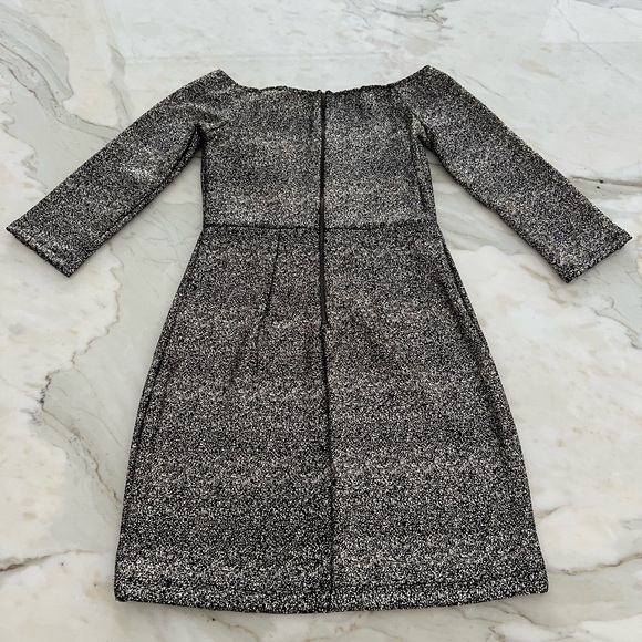 GB BLACK METALLIC STRETCH MINI SEXY DRESS SIZE XS NWTS! - Picture 10 of 17